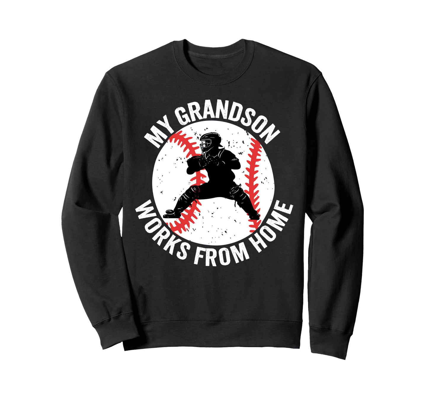 Baseball Catcher Grandpa Funny Baseball Sweatshirt - Unique Graphic Unisex - T-Shirt, Sweatshirt, Hoodie