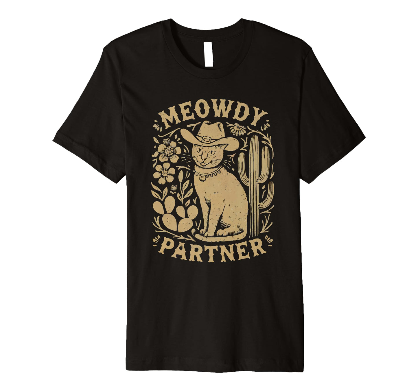 Cowboy Cat Meowdy Funny Howdy Y2K T-Shirt - Novelty Apparel Men Women - T-Shirt, Sweatshirt, Hoodie