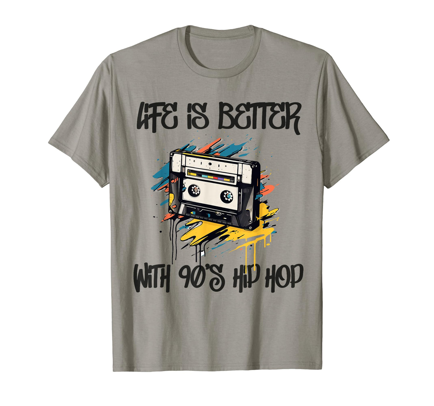 90S Hip Hop Old School 50Th Year T-Shirt - Custom Art Print for Adults - T-Shirt, Sweatshirt, Hoodie