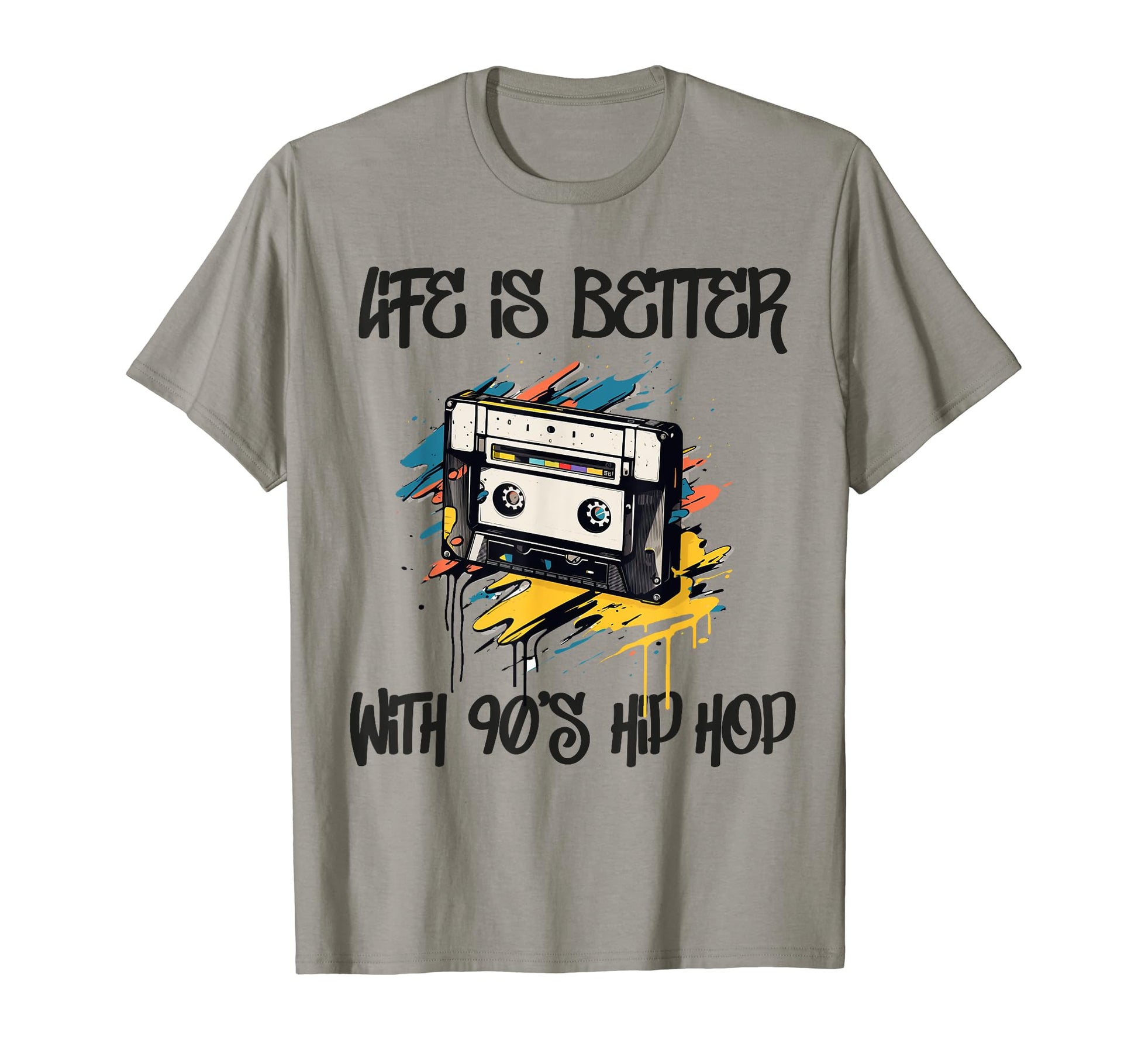 90S Hip Hop Old School 50Th Year T-Shirt - Custom Art Print for Adults - T-Shirt, Sweatshirt, Hoodie
