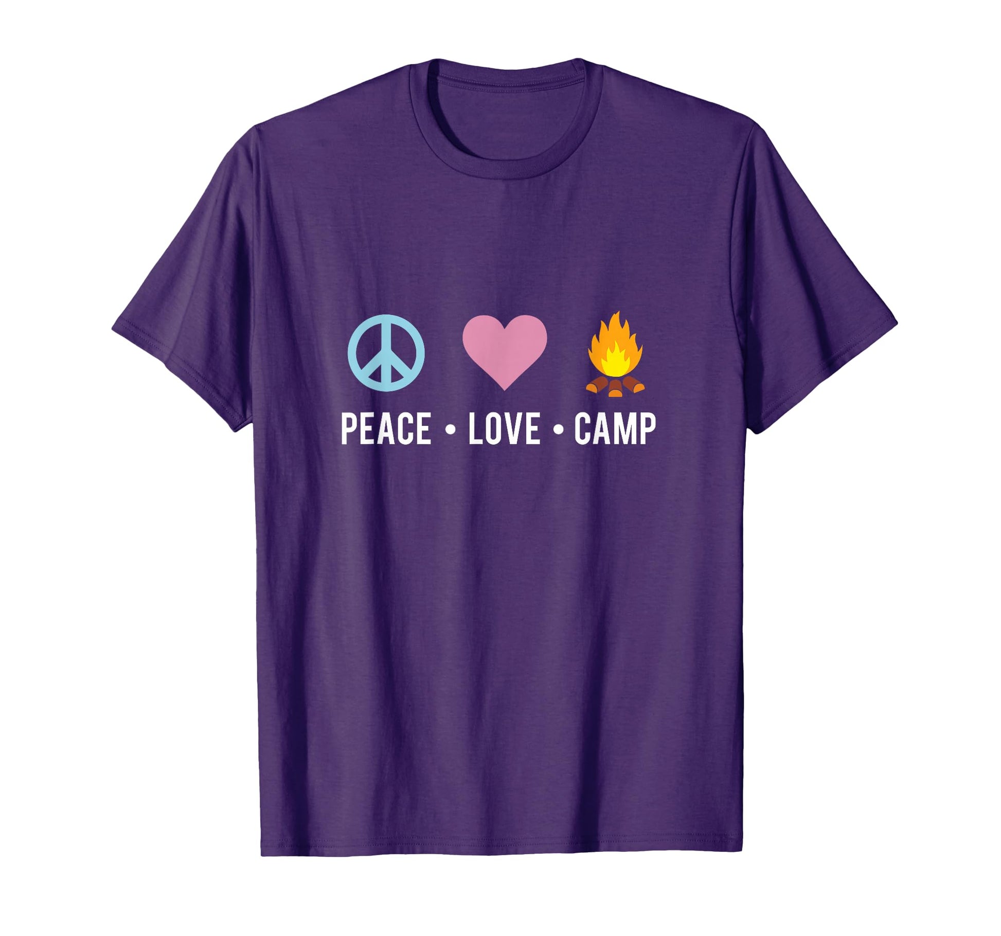 Camping Peace Love Camp T-Shirt - Minimalist Print Men Women - T-Shirt, Sweatshirt, Hoodie
