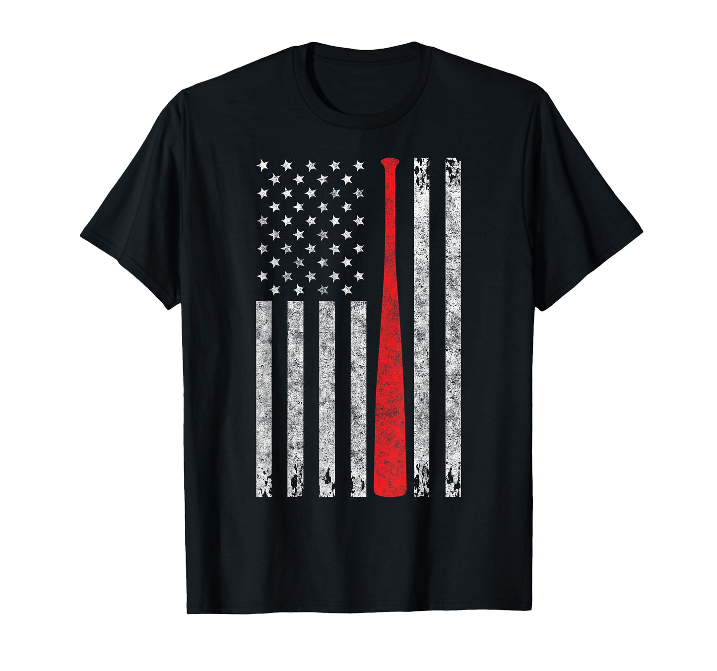 Baseball Us Flag Baseball Lover Dad T-Shirt - Streetwear Style Unisex - T-Shirt, Sweatshirt, Hoodie