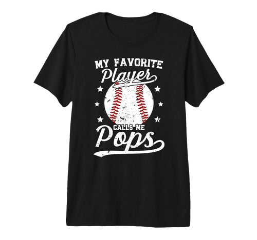 Mens My Favorite Baseball Player Pops T-Shirt - Unique Graphic for Adults - T-Shirt, Sweatshirt, Hoodie