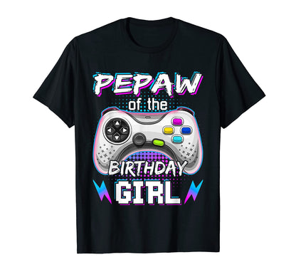 Pepaw Birthday Video Game B Day Gamer T-Shirt - Graphic Print Men Women - T-Shirt, Sweatshirt, Hoodie