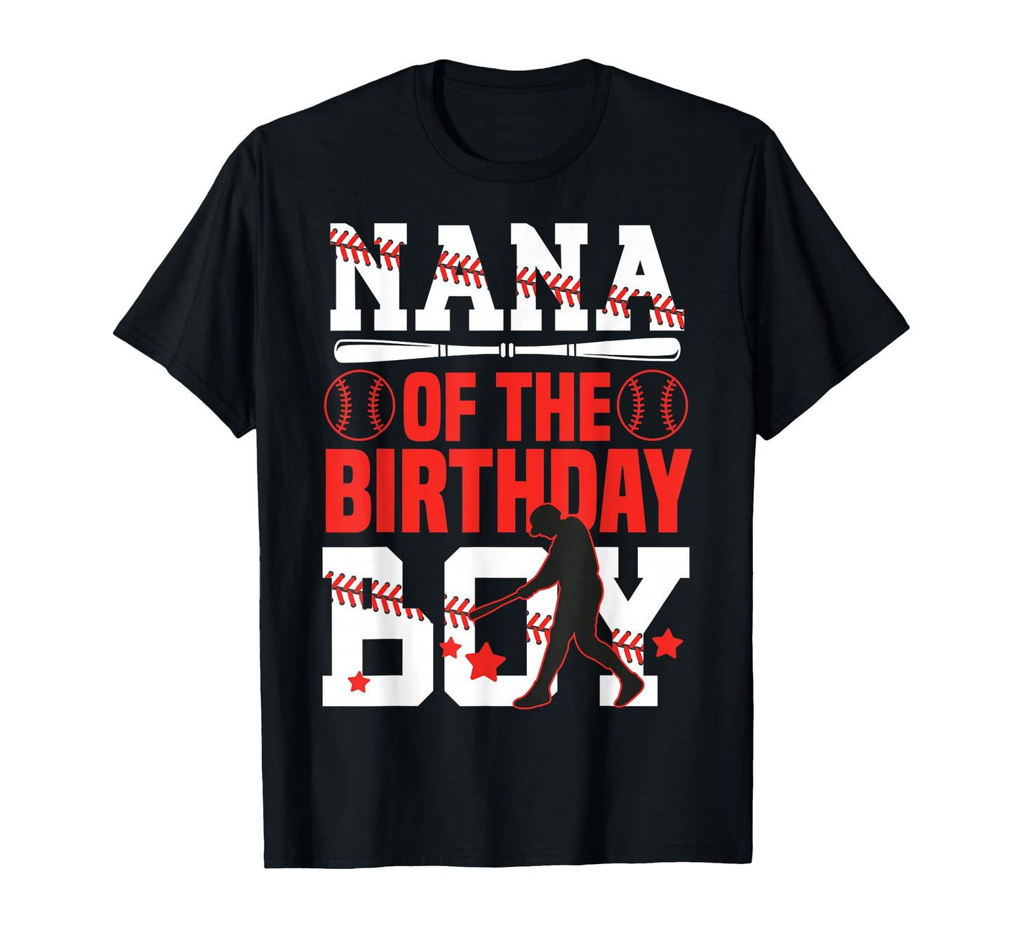 Nana Birthday Baseball Bat Ball T-Shirt - Custom Art Print for Adults - T-Shirt, Sweatshirt, Hoodie