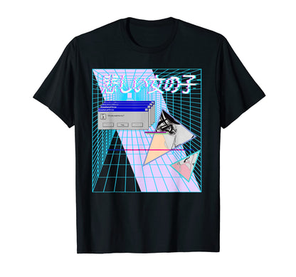 Sad Futuristic Vaporwave Aesthetic T-Shirt - Aesthetic Graphic Unisex - T-Shirt, Sweatshirt, Hoodie