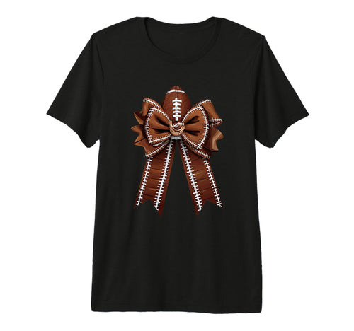 Womens Moms Coquette Bow Football Lover T-Shirt - Trendy Graphic Unisex - T-Shirt, Sweatshirt, Hoodie