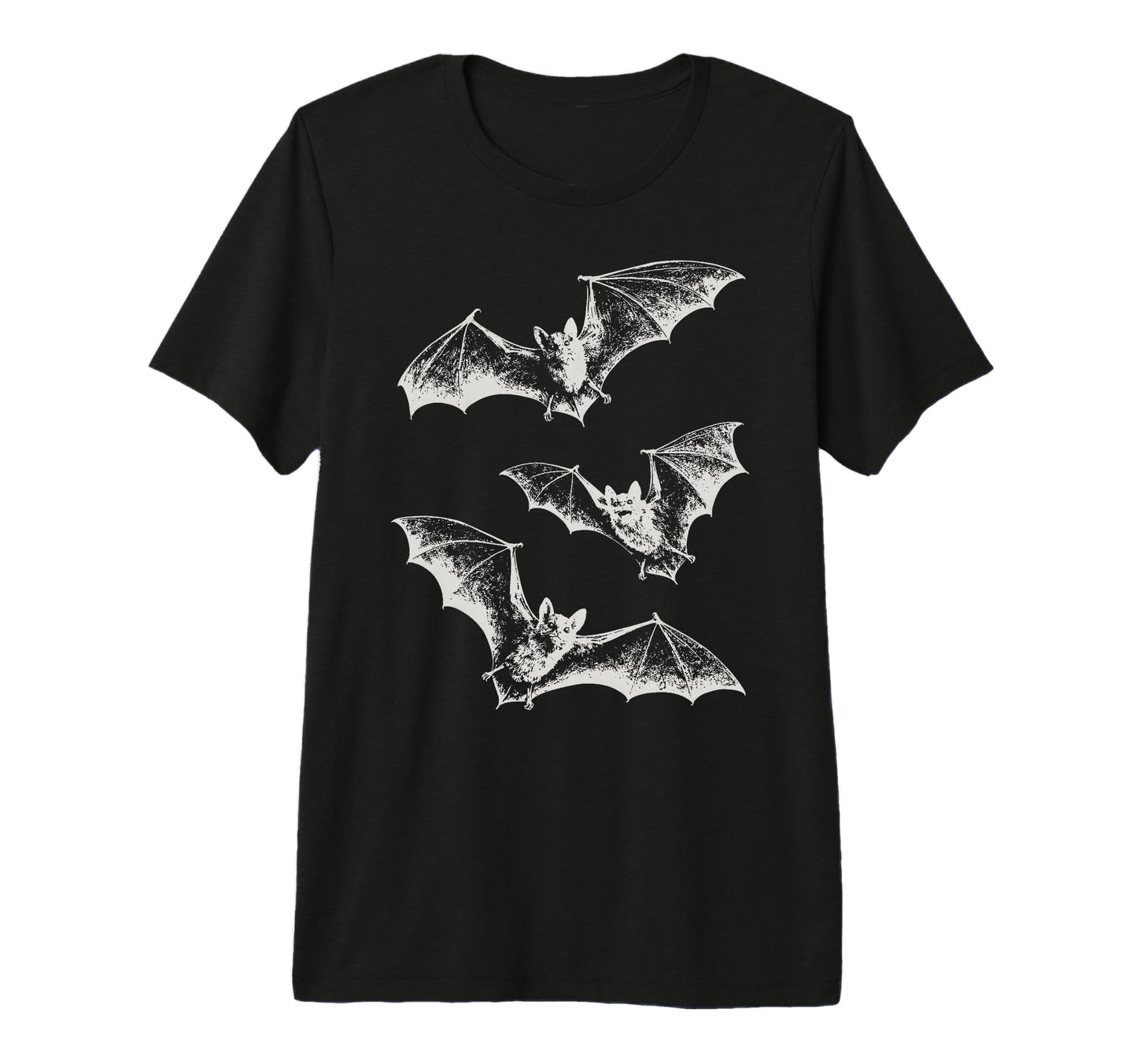 Three Bats Y2K 90S Gothic Grunge Dark Art T-Shirt - Unique Graphic Unisex - T-Shirt, Sweatshirt, Hoodie