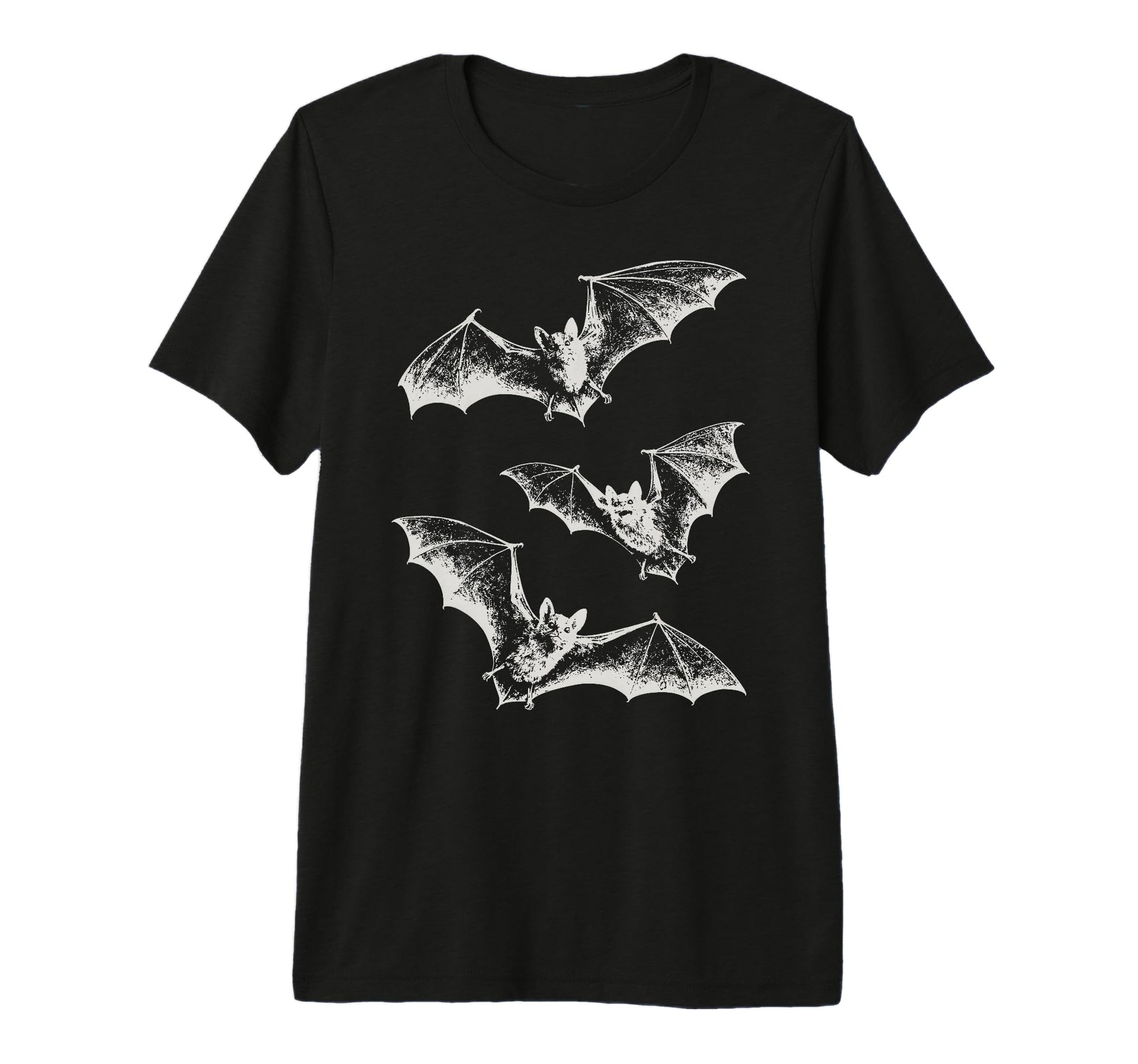 Three Bats Y2K 90S Gothic Grunge Dark Art T-Shirt - Unique Graphic Unisex - T-Shirt, Sweatshirt, Hoodie
