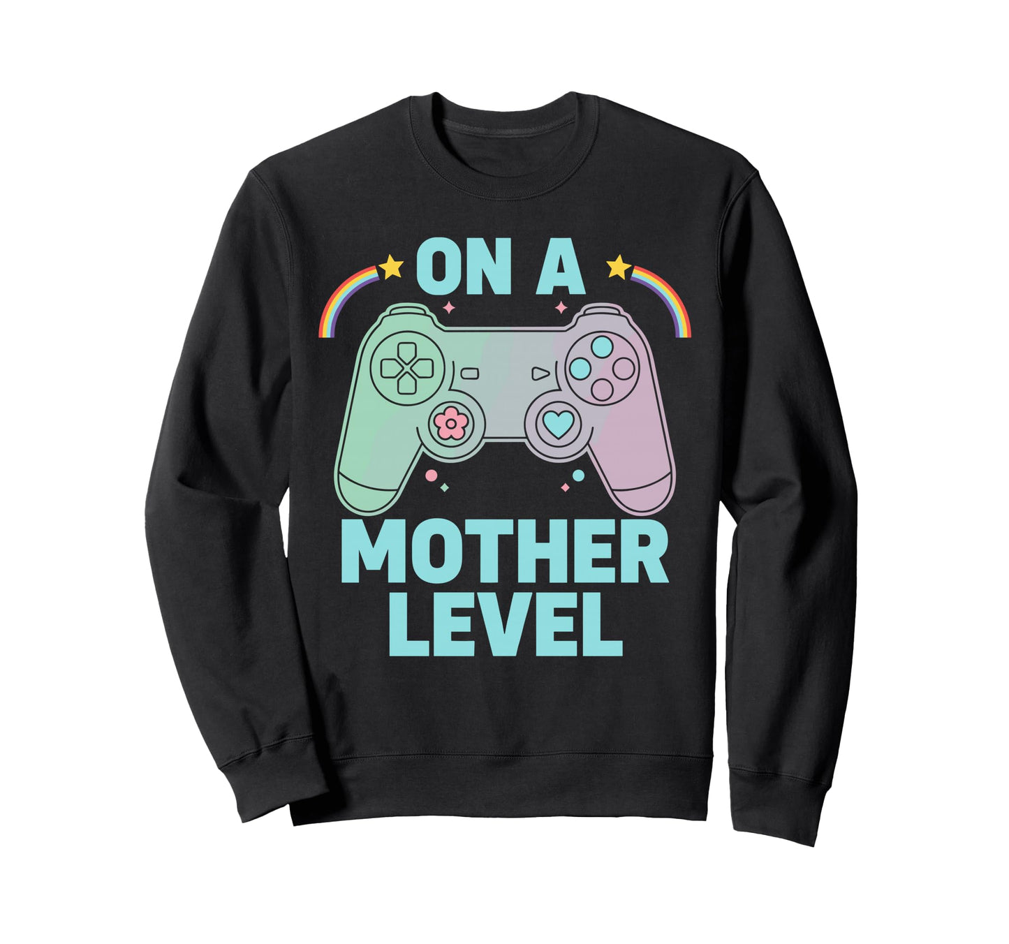 Gamer Mom Mother Level Sweatshirt - Aesthetic Graphic Unisex - T-Shirt, Sweatshirt, Hoodie