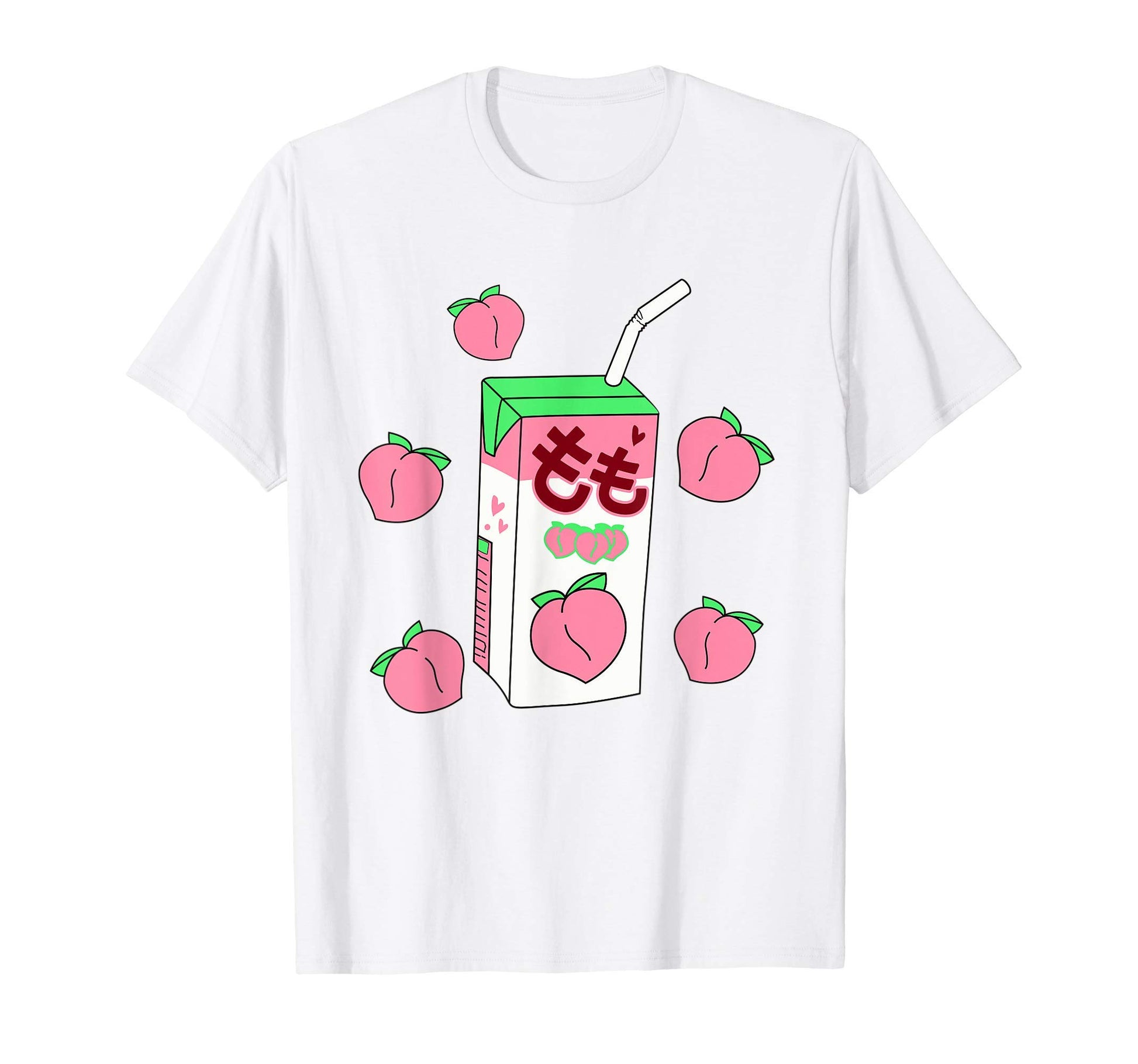 Kawaii Peach Juice Japanese 90S T-Shirt - Trendy Graphic for Adults - T-Shirt, Sweatshirt, Hoodie