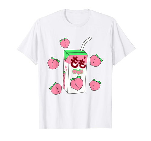 Kawaii Peach Juice Japanese 90S T-Shirt - Trendy Graphic for Adults - T-Shirt, Sweatshirt, Hoodie