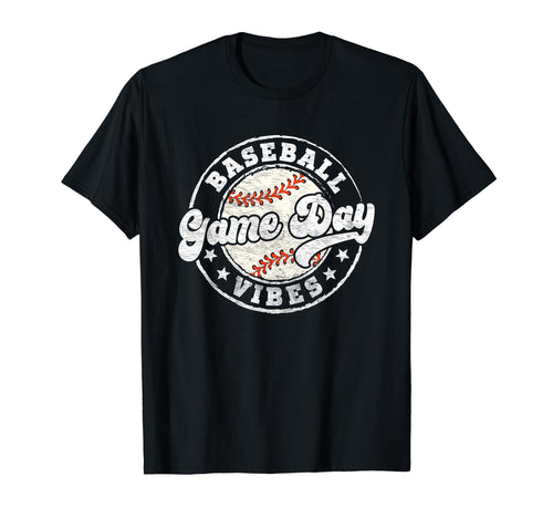 Baseball Game Day Vibes Matching T-Shirt - Fun Novelty Design Unisex - T-Shirt, Sweatshirt, Hoodie