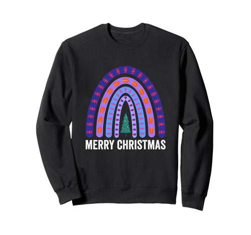 Rainbow Merry Sweatshirt - Casual Everyday Wear Men Women - T-Shirt, Sweatshirt, Hoodie