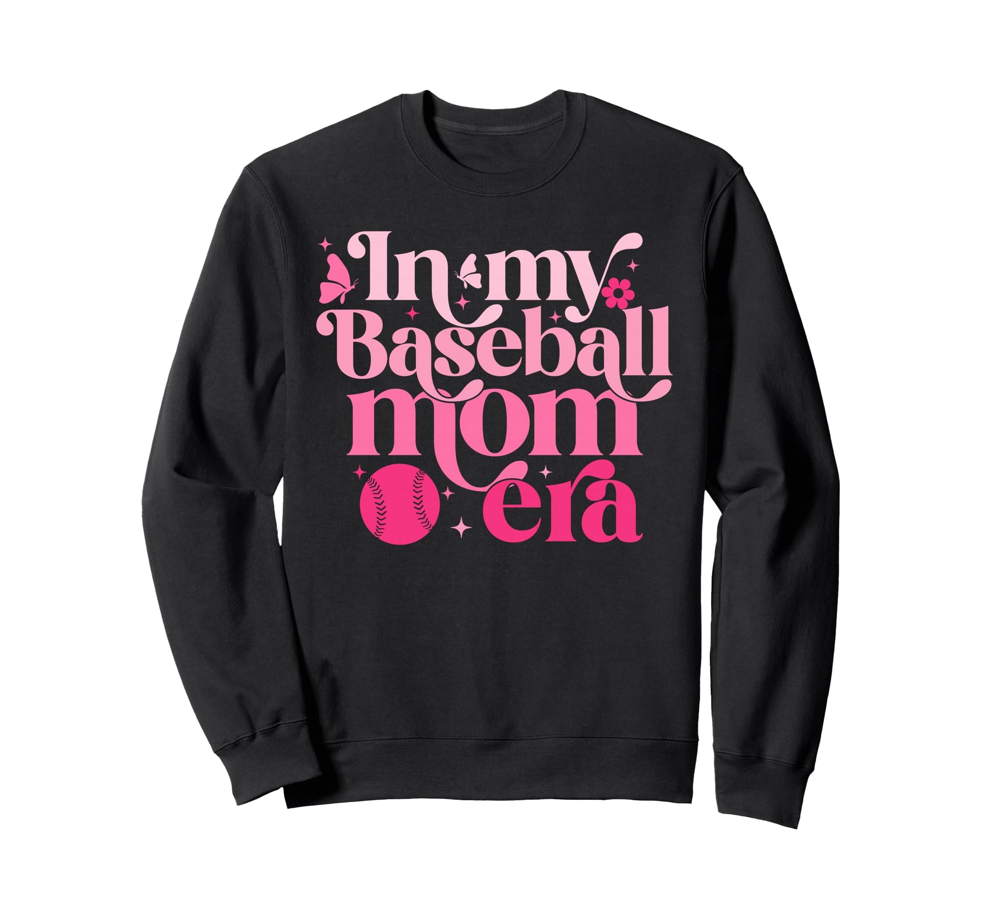 My Baseball Mom Era Mom Life Sweatshirt - Aesthetic Graphic for Adults - T-Shirt, Sweatshirt, Hoodie