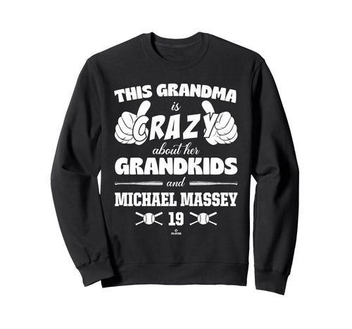 Grandma Crazy Michael Massey Kansas Sweatshirt - Novelty Apparel Unisex - T-Shirt, Sweatshirt, Hoodie