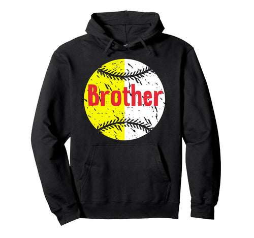 Baseball Softball Brother Softball Hoodie - Streetwear Style Men Women - T-Shirt, Sweatshirt, Hoodie