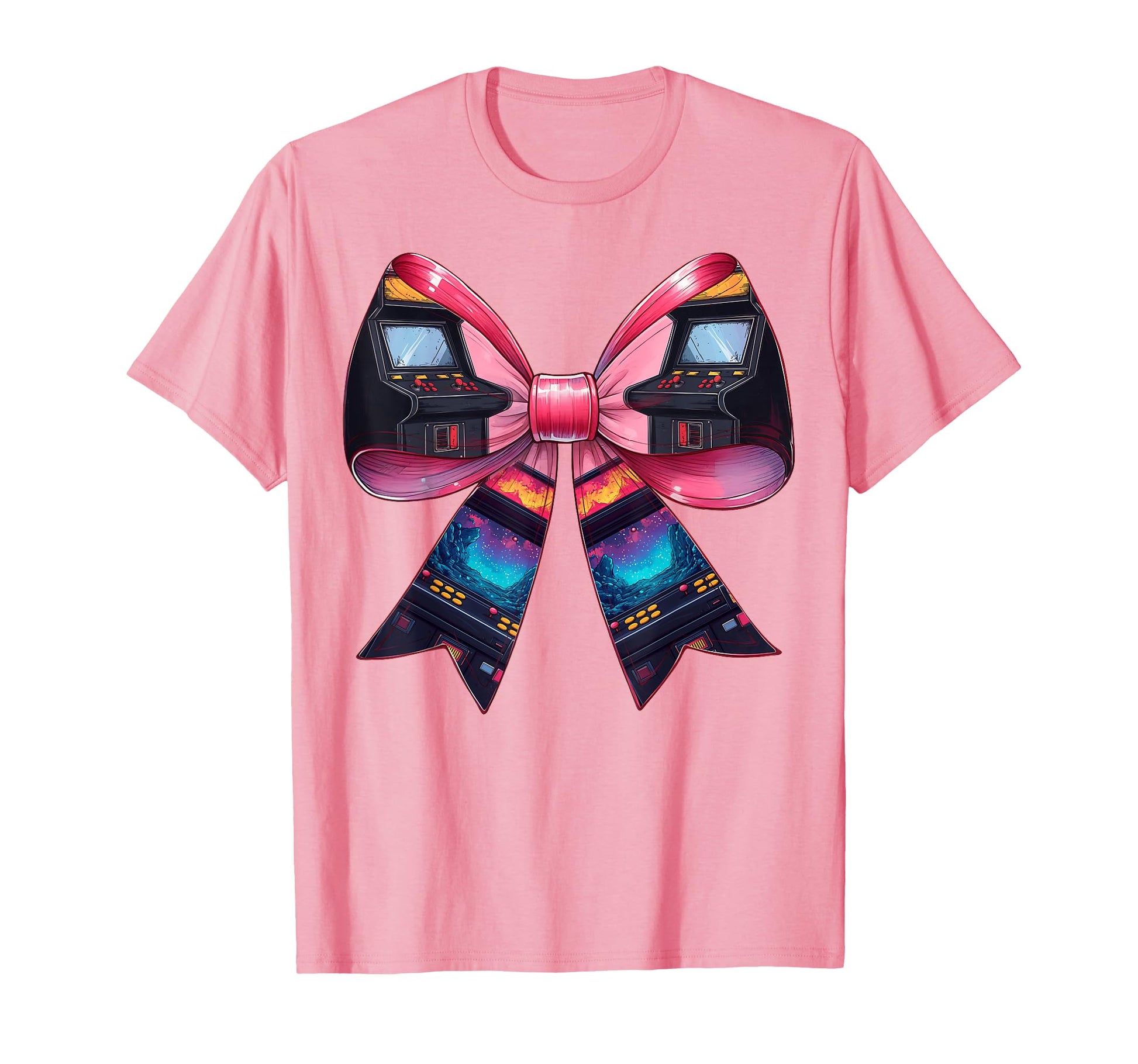 Coquette Bow Arcade Gaming Gamer T-Shirt - Trendy Graphic for Adults - T-Shirt, Sweatshirt, Hoodie