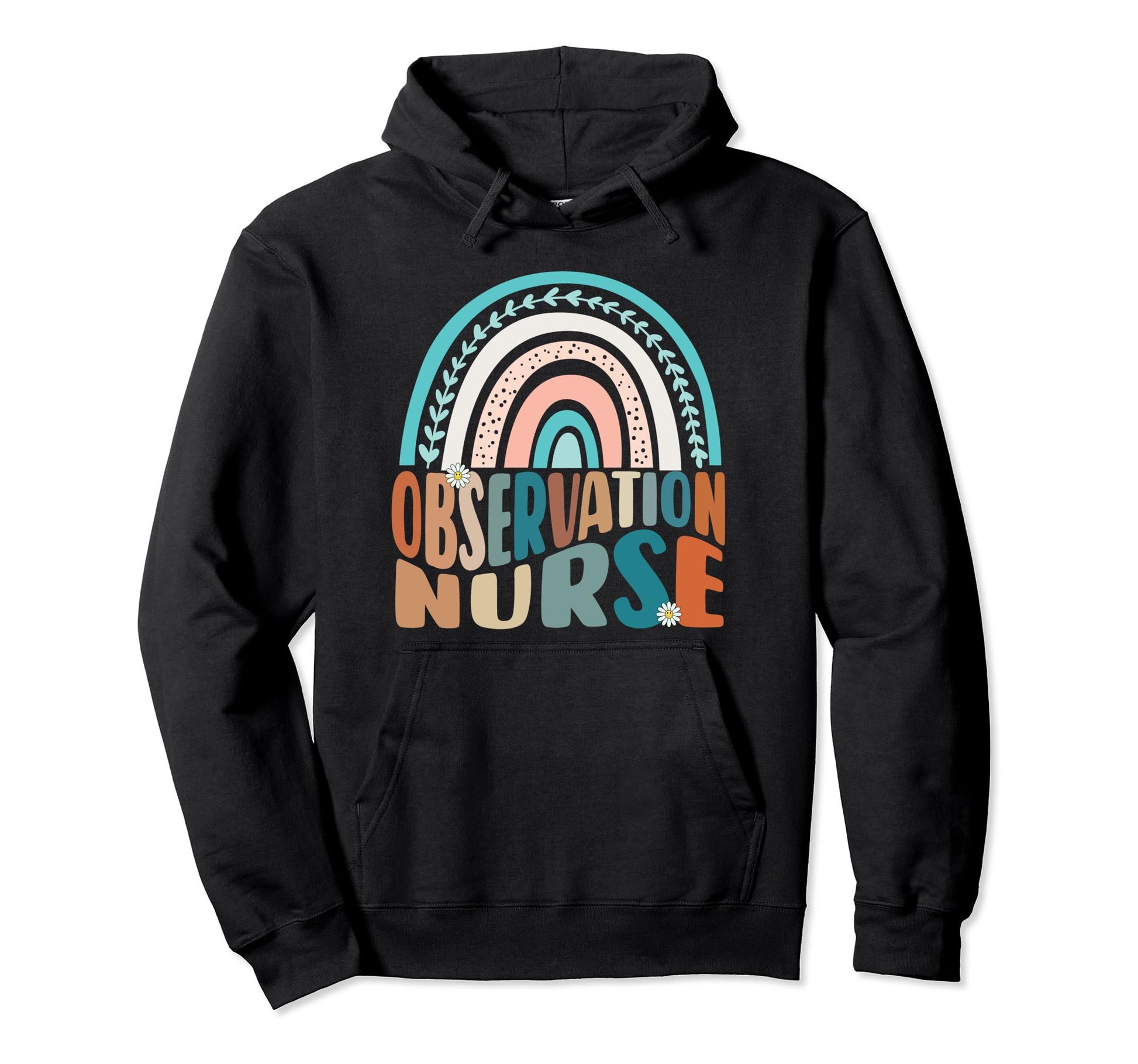 Observation Nurse Rainbow Medical Hoodie - Novelty Apparel Unisex - T-Shirt, Sweatshirt, Hoodie
