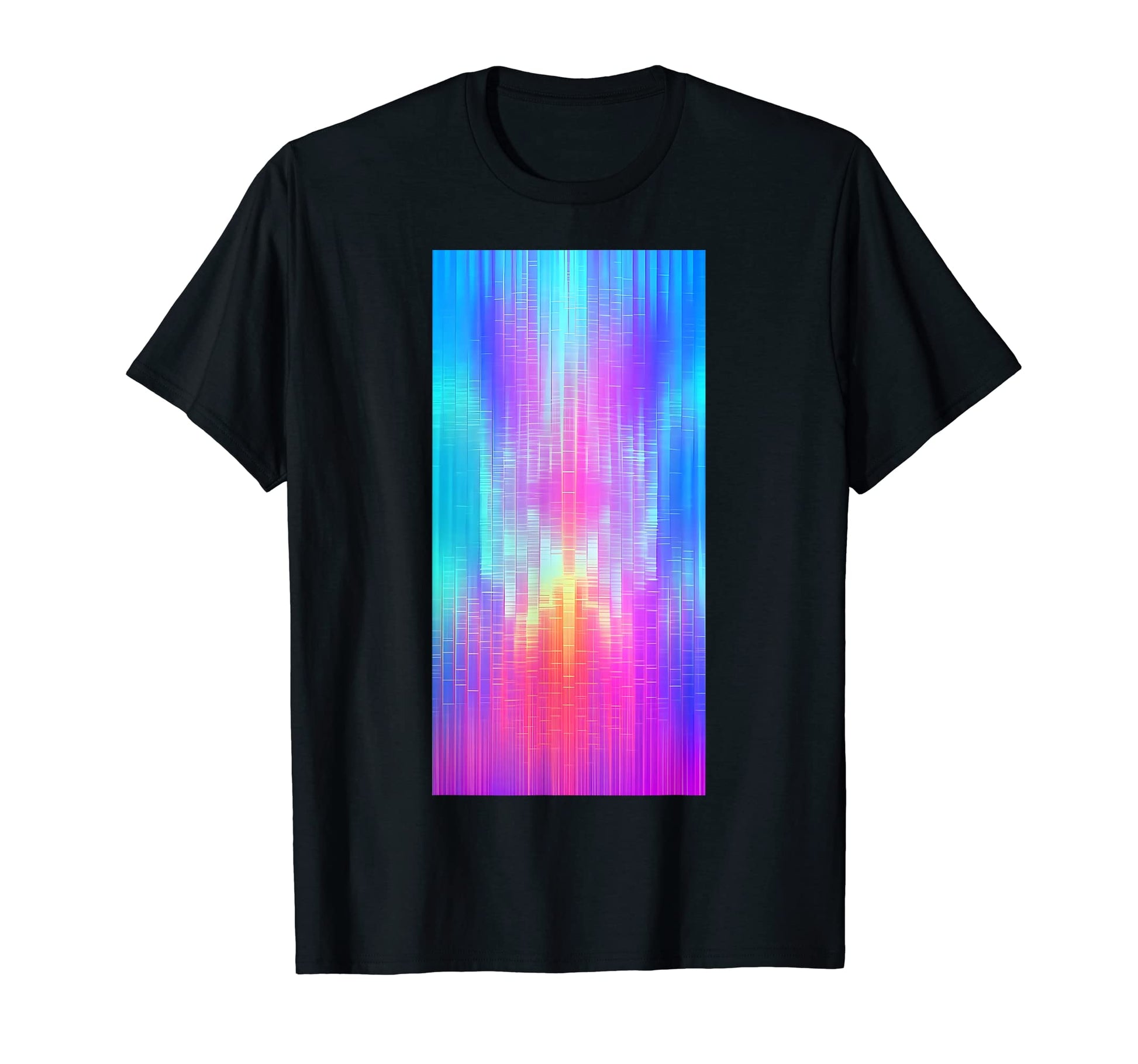 Colorful Vaporwave Pattern Aesthetic T-Shirt - Unique Graphic for Adults - T-Shirt, Sweatshirt, Hoodie