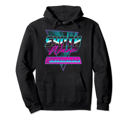Synthwave Piano Vaporwave 1980S 1990S Hoodie - Graphic Print for Adults - T-Shirt, Sweatshirt, Hoodie