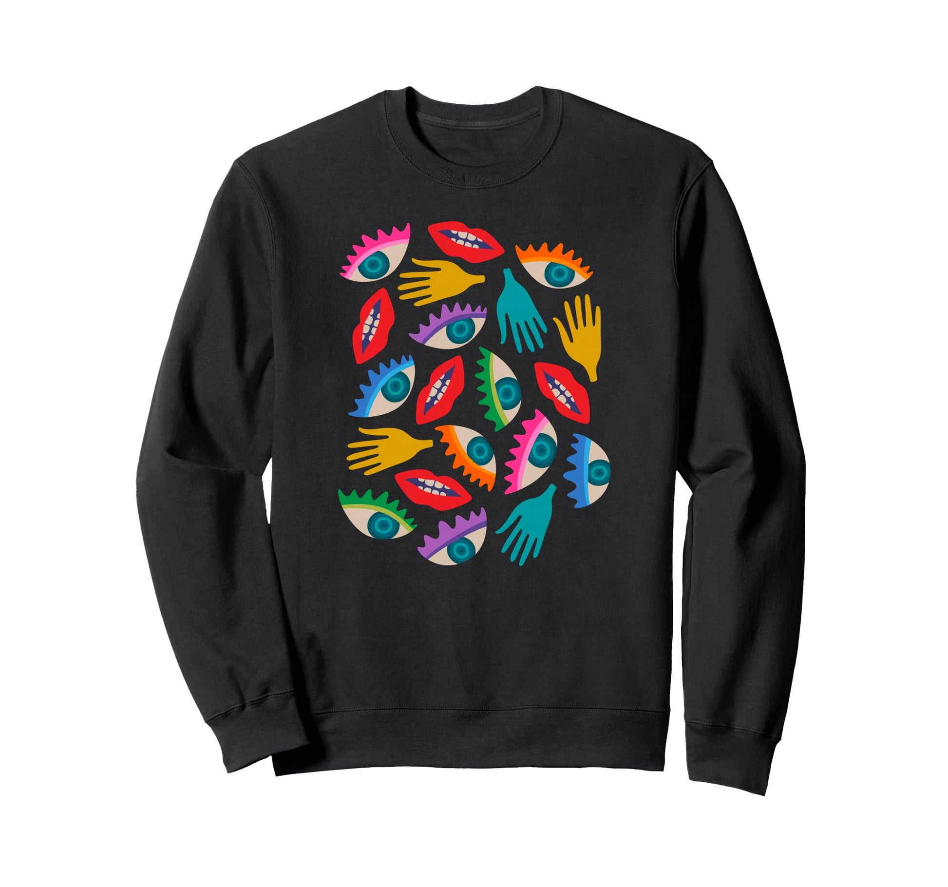 Disembodied Surrealism Eyes Sweatshirt - Aesthetic Graphic for Adults - T-Shirt, Sweatshirt, Hoodie