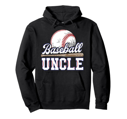 Baseball Uncle Baseball Player Uncle Hoodie - Unique Graphic Men Women - T-Shirt, Sweatshirt, Hoodie