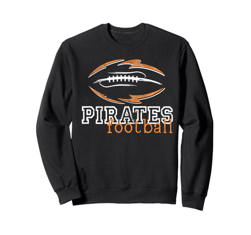 Orange Pirates Football School Sweatshirt - Aesthetic Graphic Men Women - T-Shirt, Sweatshirt, Hoodie