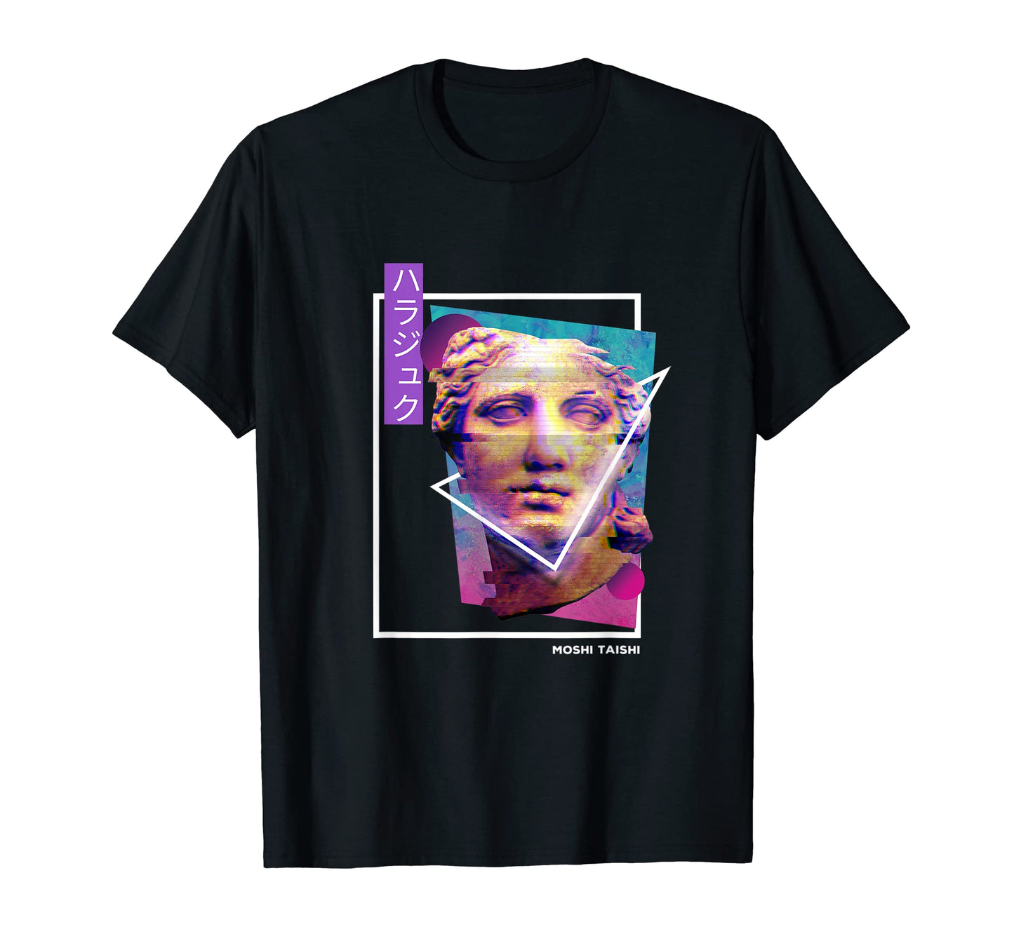 Vaporwave Statue Aesthetic Art Glitch T-Shirt - Trendy Graphic Unisex - T-Shirt, Sweatshirt, Hoodie