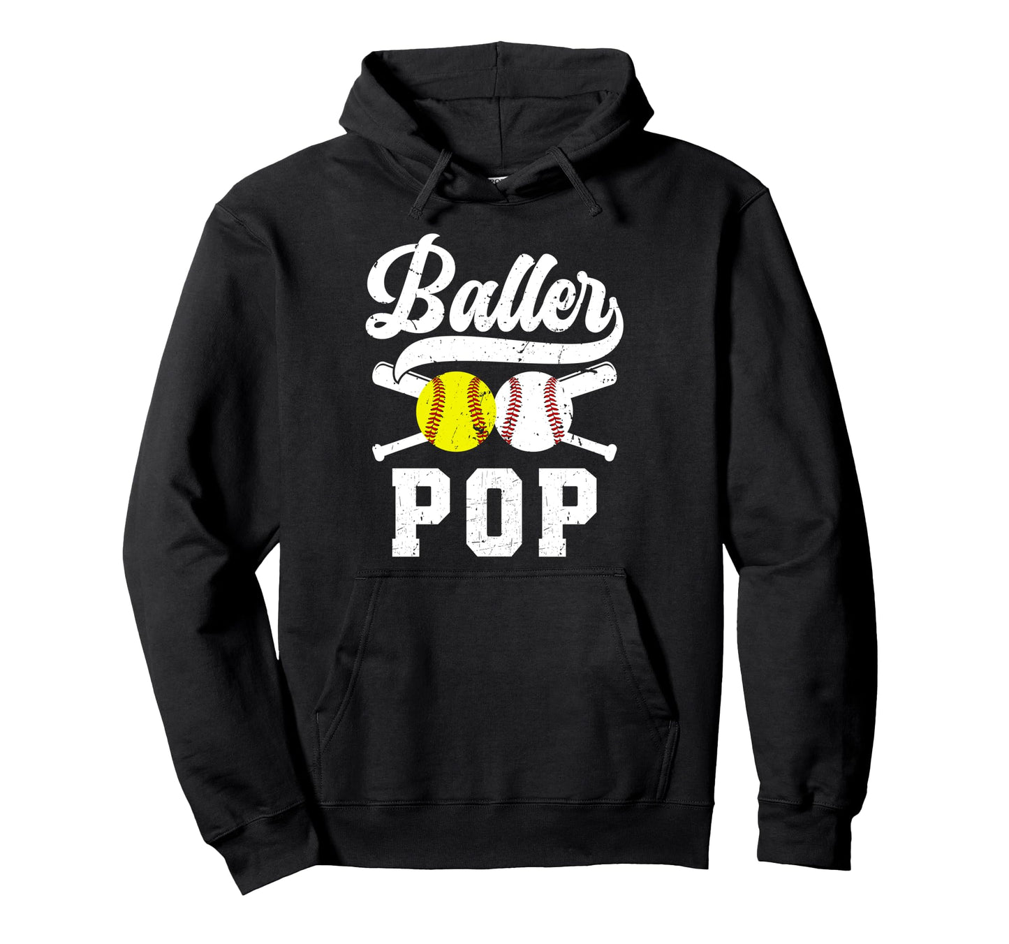 Baller Pop Proud Softball Baseball Pop Hoodie - Fun Novelty Design Unisex - T-Shirt, Sweatshirt, Hoodie