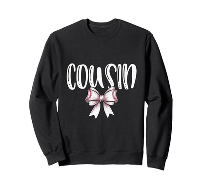 Coquette Baseball Cousin Spirit Sweatshirt - Unique Graphic Unisex - T-Shirt, Sweatshirt, Hoodie