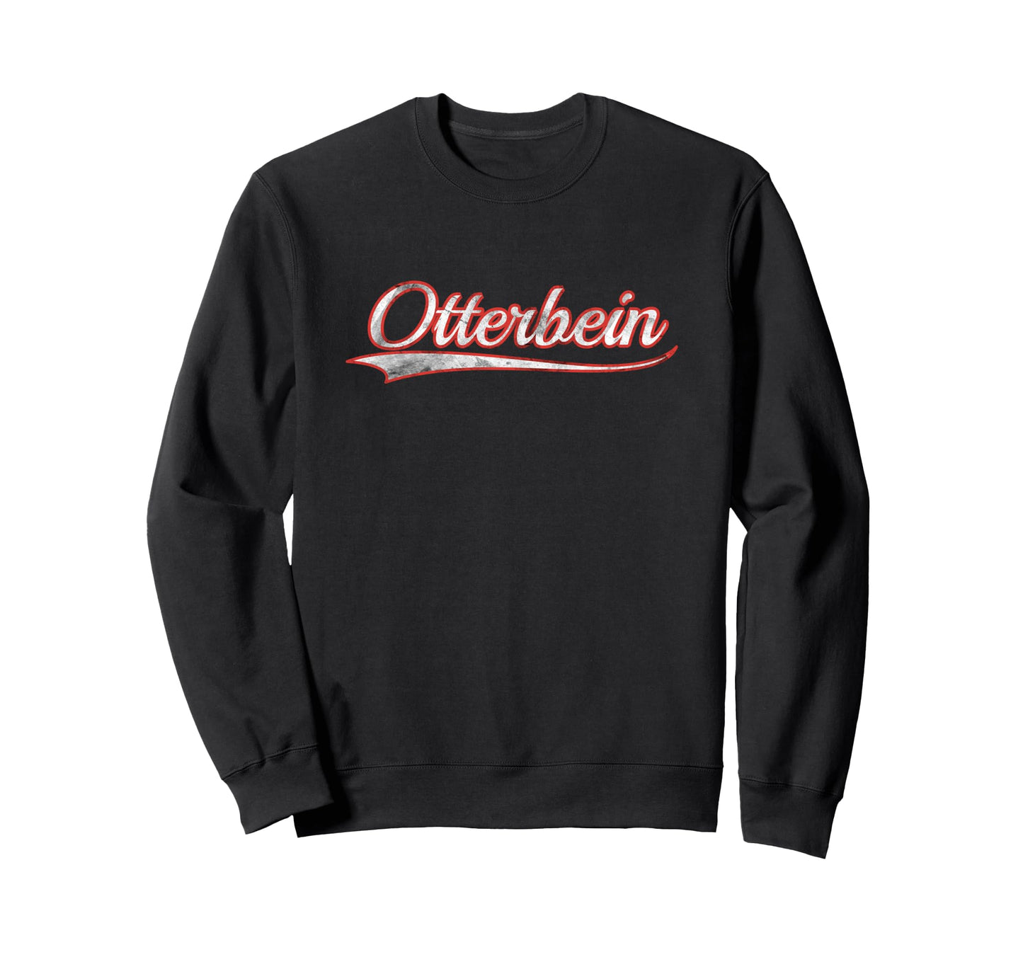 Otterbein Varsity Distressed Sweatshirt - Streetwear Style for Adults - T-Shirt, Sweatshirt, Hoodie
