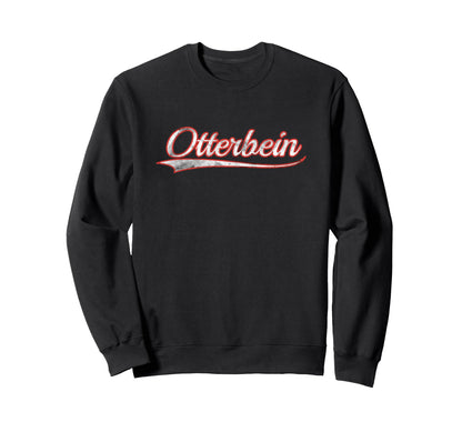 Otterbein Varsity Distressed Sweatshirt - Streetwear Style for Adults - T-Shirt, Sweatshirt, Hoodie