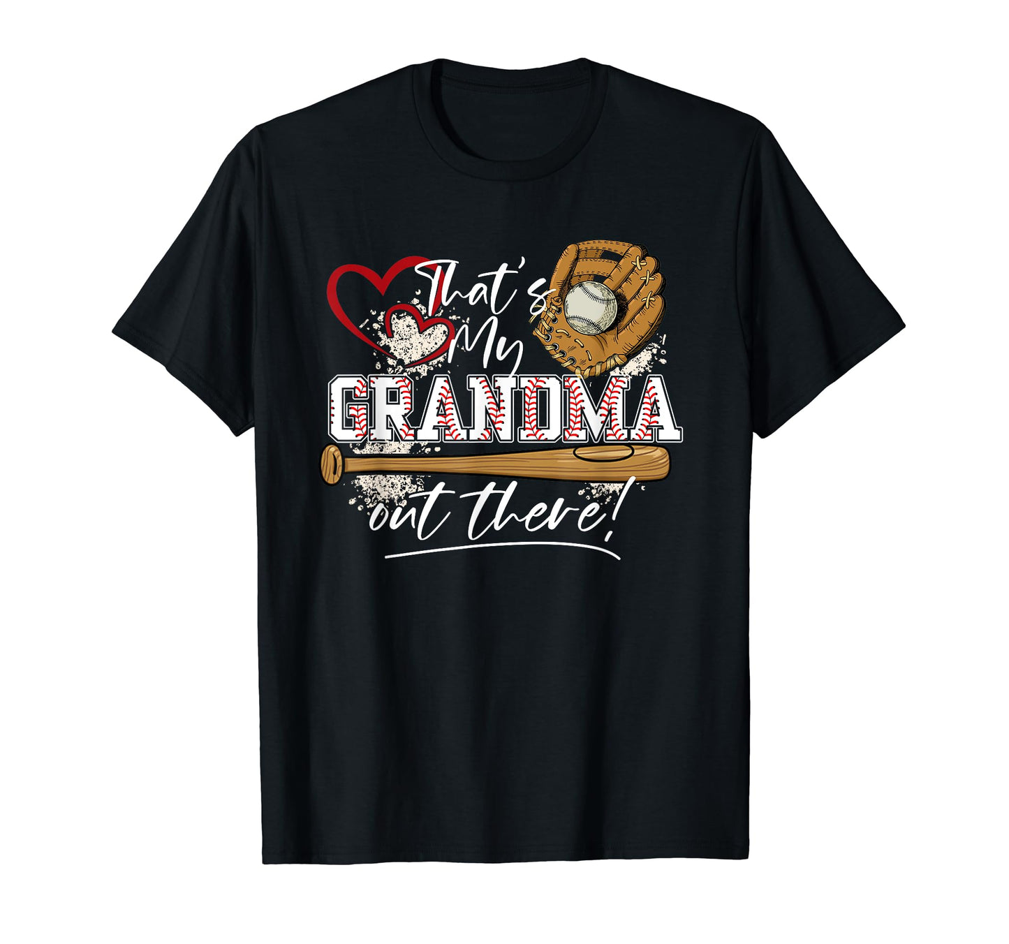 Baseball Grandma Thats My Grandson Out T-Shirt - Graphic Print Unisex - T-Shirt, Sweatshirt, Hoodie