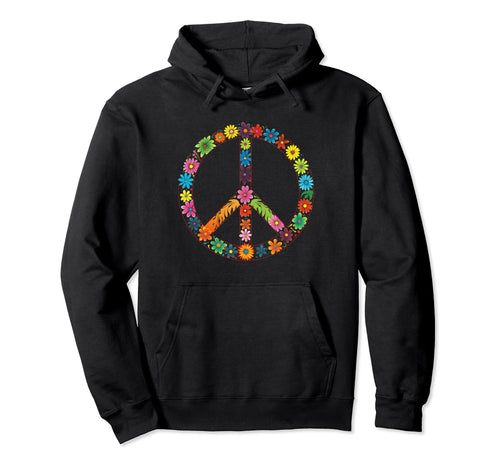 Peace Sign 60S 70S Hippie Boho 61 Hoodie - Novelty Apparel for Adults - T-Shirt, Sweatshirt, Hoodie