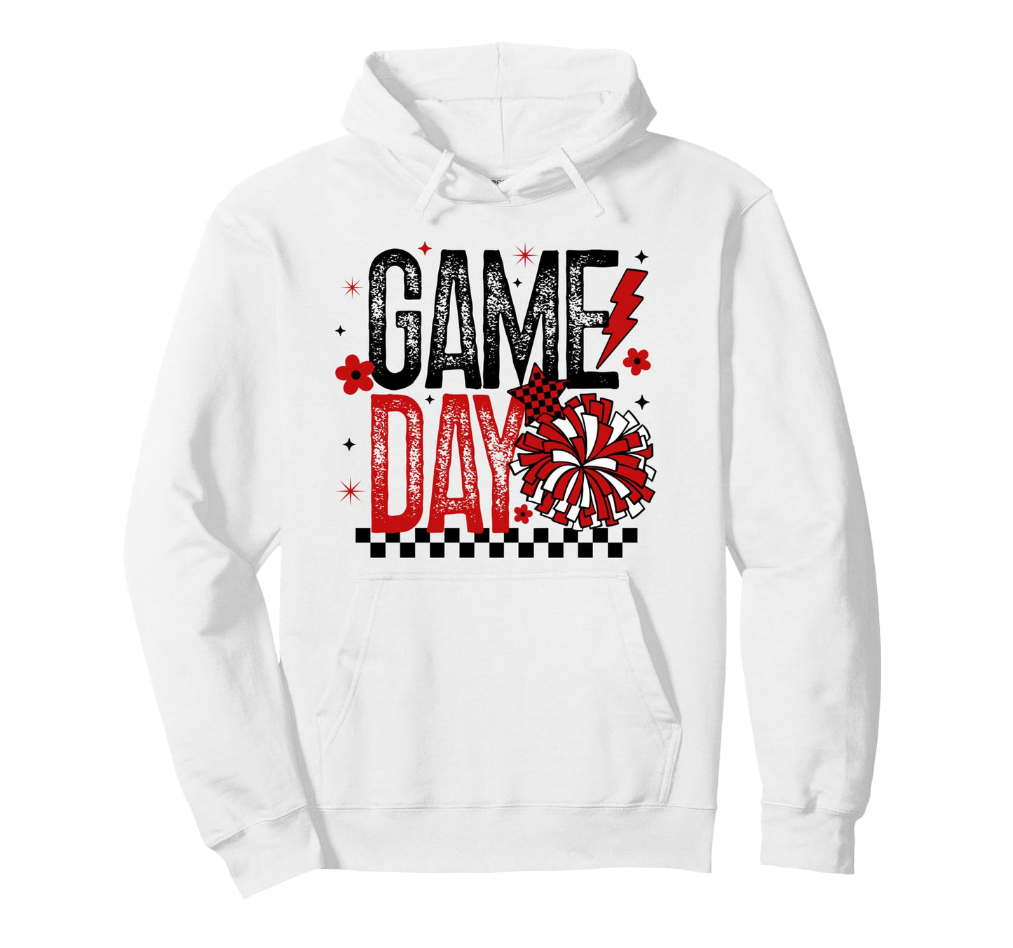 Game Day Cheer Mom Gift Cheerleading Hoodie - Minimalist Print for Adults - T-Shirt, Sweatshirt, Hoodie