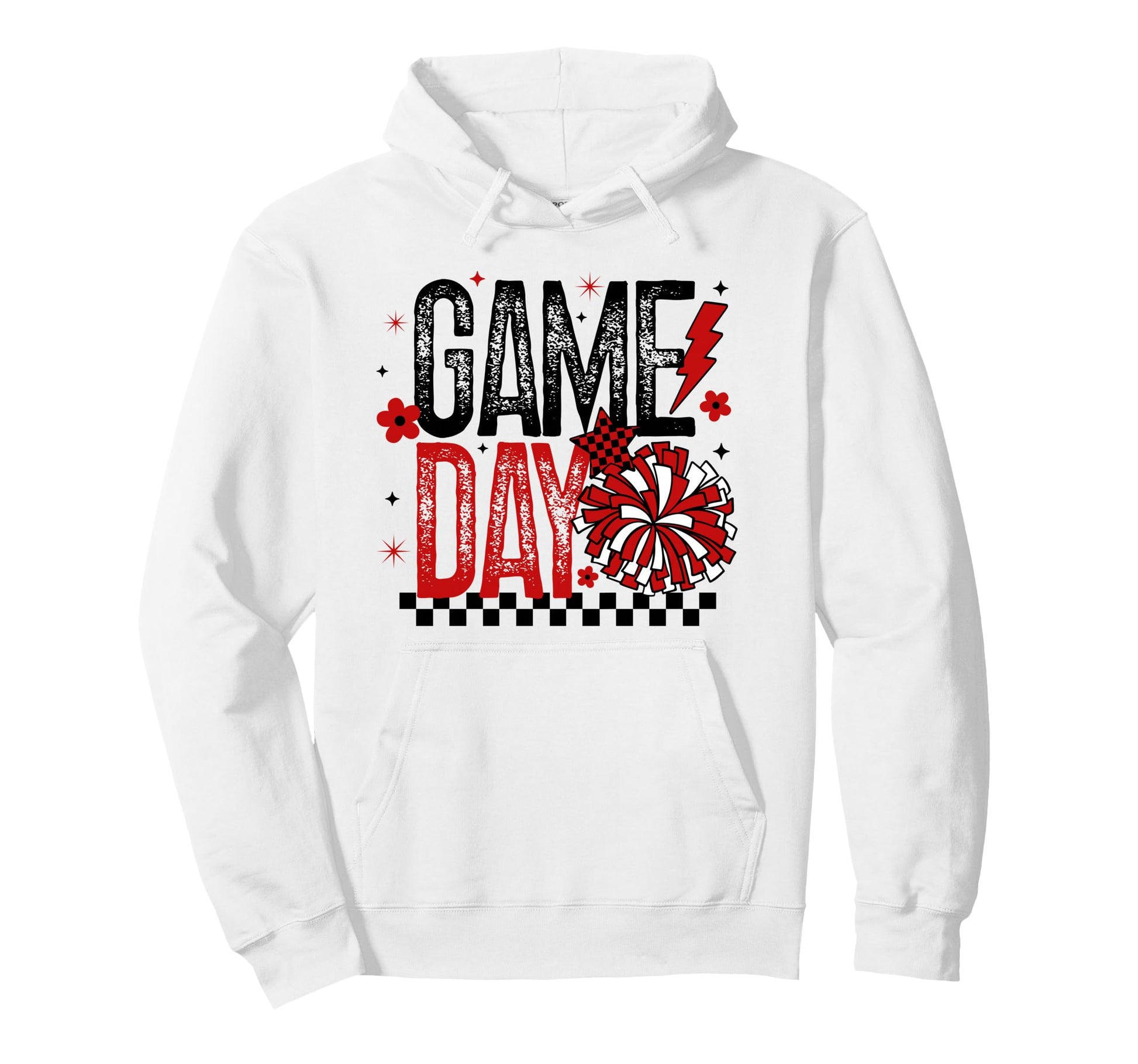 Game Day Cheer Mom Gift Cheerleading Hoodie - Minimalist Print for Adults - T-Shirt, Sweatshirt, Hoodie