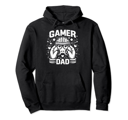 Gamer Dad Game Controller Gaming Video Game Hoodie - Unique Graphic Unisex - T-Shirt, Sweatshirt, Hoodie