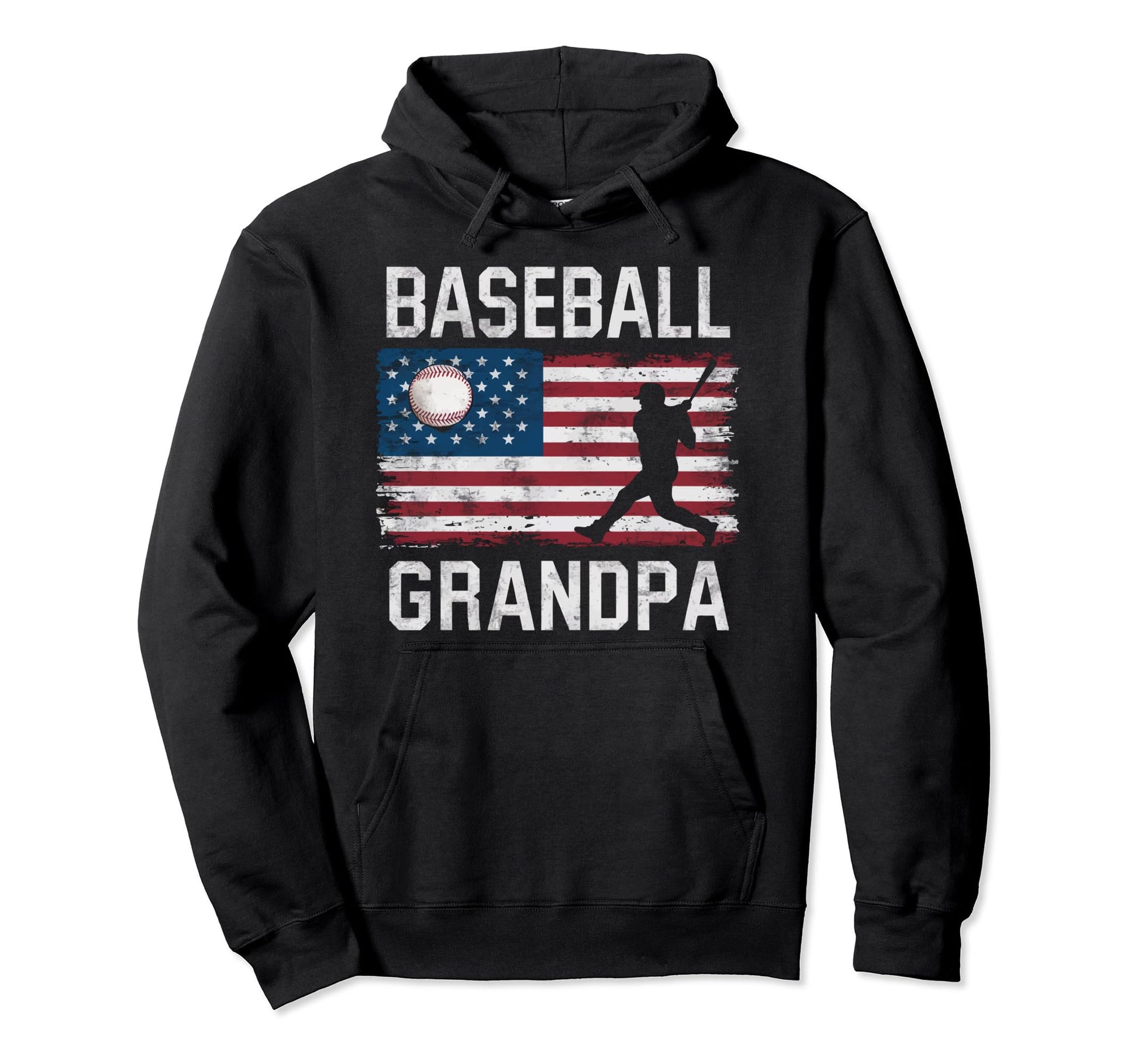 Baseball Grandpa Grandfather Gramps Hoodie - Custom Art Print for Adults - T-Shirt, Sweatshirt, Hoodie