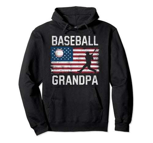 Baseball Grandpa Grandfather Gramps Hoodie - Custom Art Print for Adults - T-Shirt, Sweatshirt, Hoodie