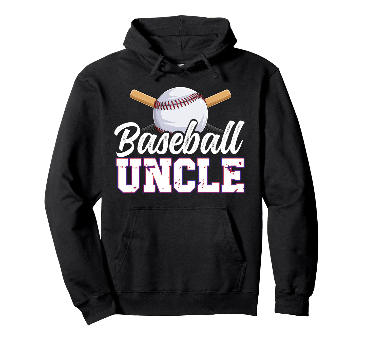 Baseball Uncle Baseball Player Uncle Hoodie - Aesthetic Graphic for Adults - T-Shirt, Sweatshirt, Hoodie
