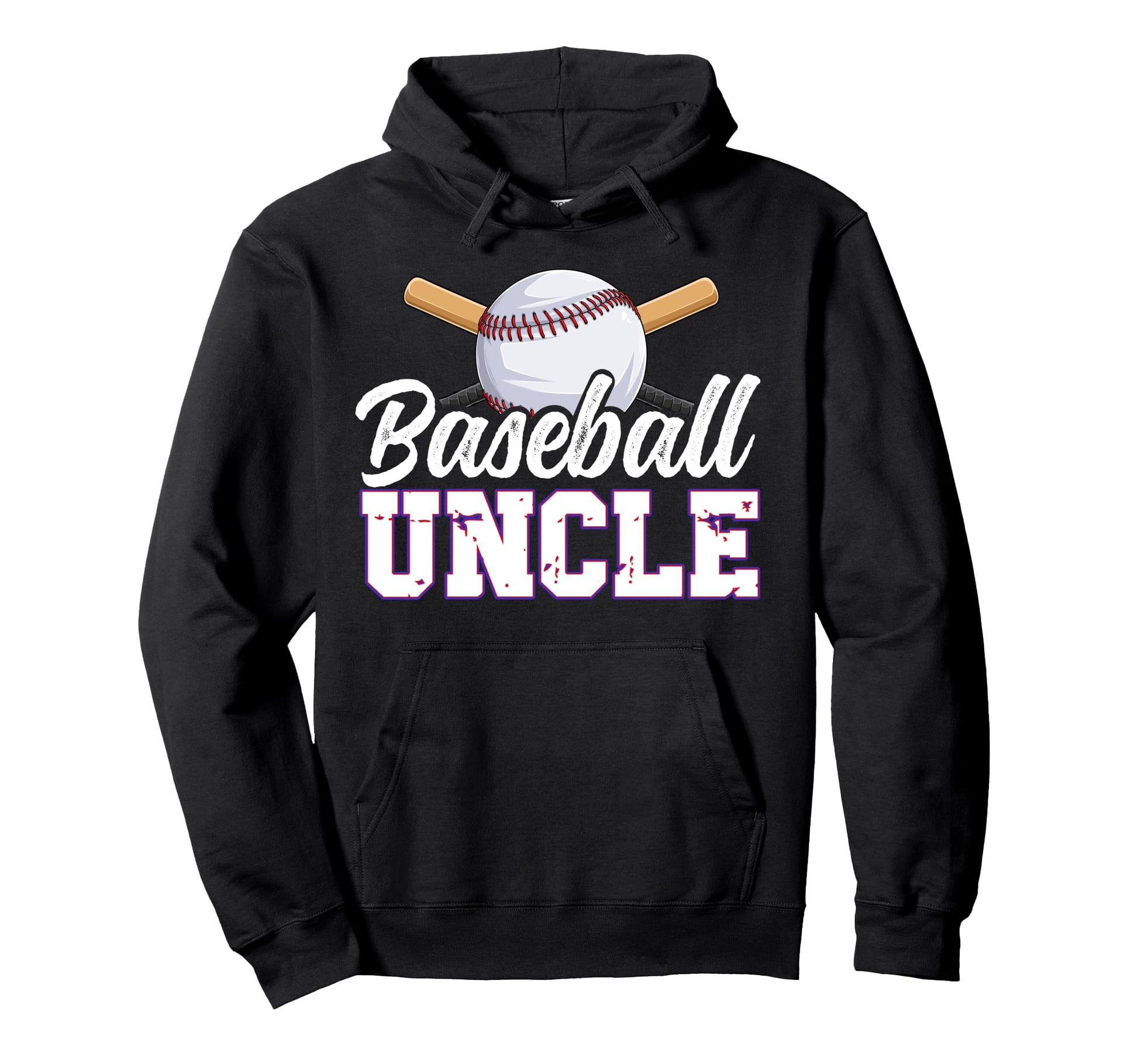 Baseball Uncle Baseball Player Uncle Hoodie - Aesthetic Graphic for Adults - T-Shirt, Sweatshirt, Hoodie