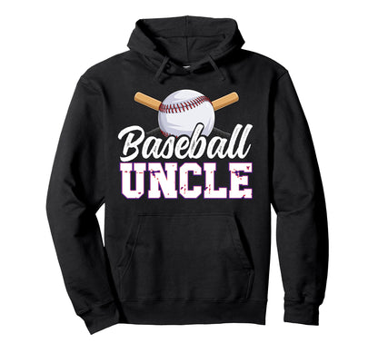 Baseball Uncle Baseball Player Uncle Hoodie - Aesthetic Graphic for Adults - T-Shirt, Sweatshirt, Hoodie