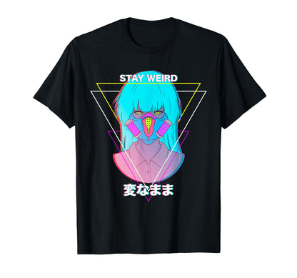 Stay Weird Pastel Goth Vaporwave T-Shirt - Graphic Print for Adults - T-Shirt, Sweatshirt, Hoodie