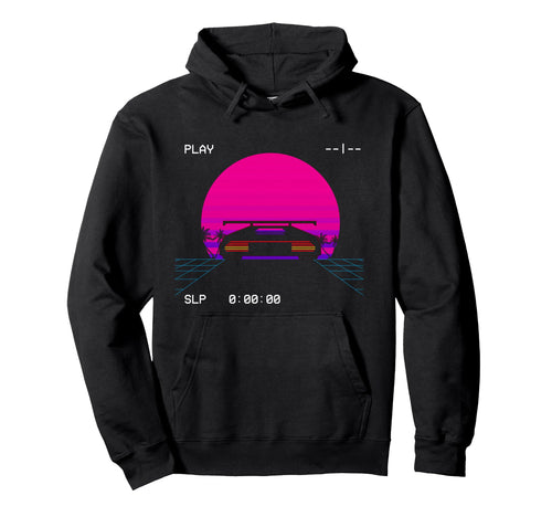 Retrowave Synthwave 80S Vaporwave Sun Hoodie - Unique Graphic Unisex - T-Shirt, Sweatshirt, Hoodie