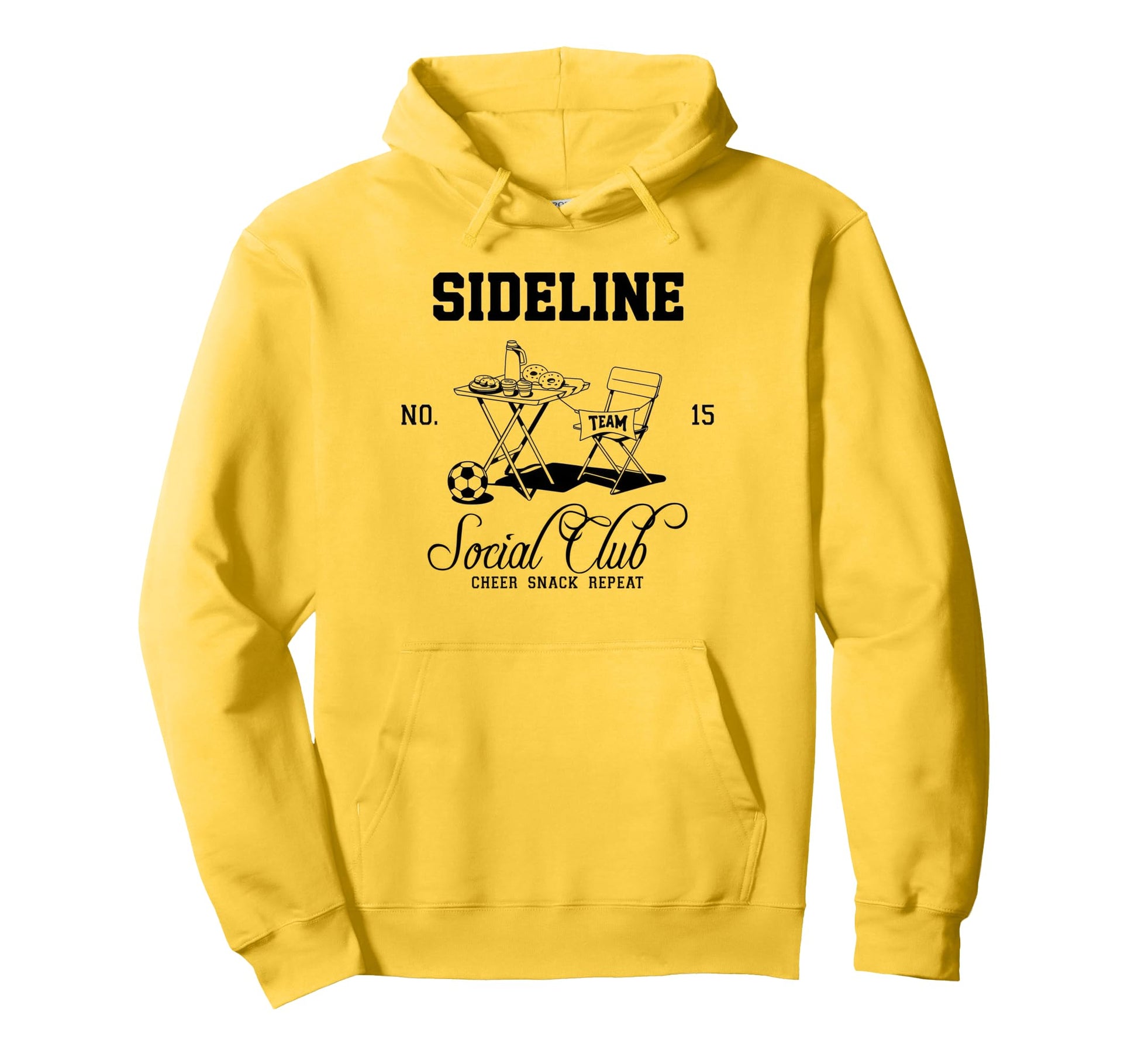 Sideline Social Club Soccer Mom Game Hoodie - Aesthetic Graphic Men Women - T-Shirt, Sweatshirt, Hoodie