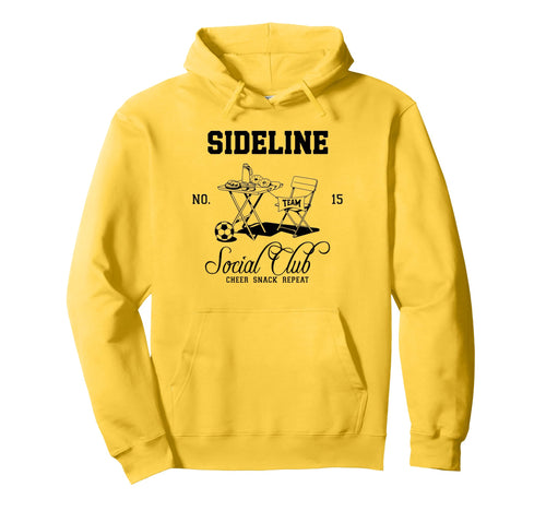 Sideline Social Club Soccer Mom Game Hoodie - Aesthetic Graphic Men Women - T-Shirt, Sweatshirt, Hoodie