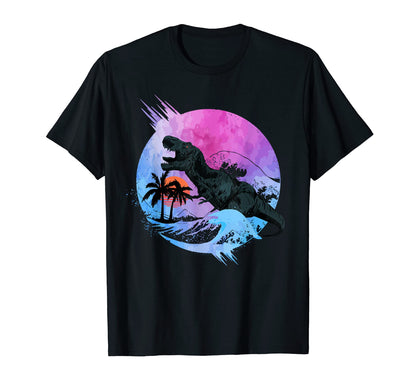 Trex Vaporwave Aesthetic Dinosaur T-Shirt - Minimalist Print Men Women - T-Shirt, Sweatshirt, Hoodie