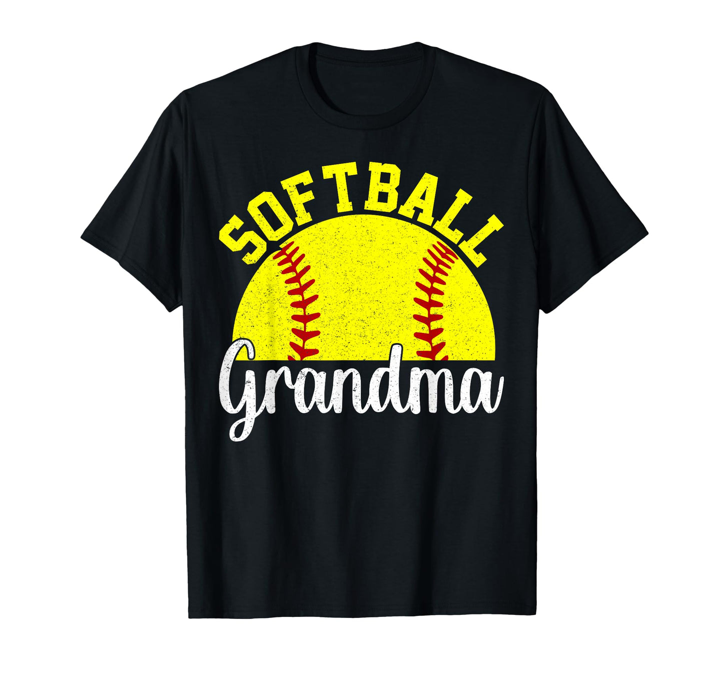 Softball Grandma Proud Supporter Funny T-Shirt - Minimalist Print Unisex - T-Shirt, Sweatshirt, Hoodie