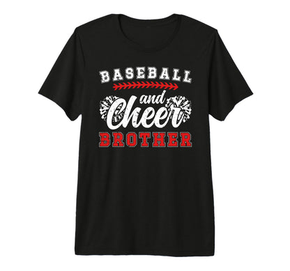 Baseball And Cheer Brother Baseball T-Shirt - Graphic Print Men Women - T-Shirt, Sweatshirt, Hoodie